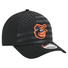 Baltimore Orioles American Flag 9FORTY M-Crown A-Frame Adjustable Hat Black