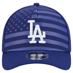 Los Angeles Dodgers American Flag 9FORTY M-Crown A-Frame Adjustable Hat Royal
