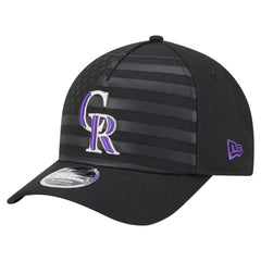 Colorado Rockies American Flag 9FORTY M-Crown A-Frame Adjustable Hat Black
