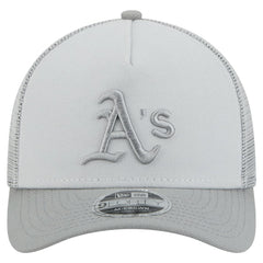 Athletics Color Pack A-Frame 9FORTY Trucker Adjustable Hat Gray