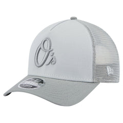 Baltimore Orioles Color Pack A-Frame 9FORTY Trucker Adjustable Hat Gray