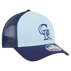 Colorado Rockies 2-Tone Color Pack 9FORTY M-Crown A-Frame Adjustable Hat Light Blue/Navy