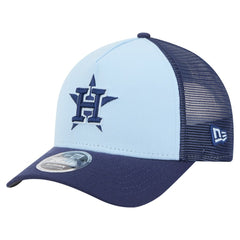 Houston Astros 2-Tone Color Pack 9FORTY M-Crown A-Frame Adjustable Hat Light Blue/Navy