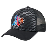 Athletics Gradient 9FORTY A-Frame M-Crown Trucker Adjustable Hat Black