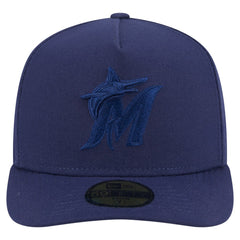 Miami Marlins Color Pack A-Frame 59FIFTY Fitted Hat Navy