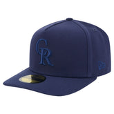 Colorado Rockies Color Pack A-Frame 59FIFTY Fitted Hat Navy