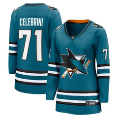 Macklin Celebrini San Jose Sharks Fanatics Women's Home Breakaway Jersey – Teal Jerseys