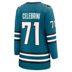 Macklin Celebrini San Jose Sharks Fanatics Women's Home Breakaway Jersey – Teal Jerseys