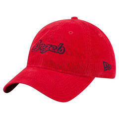 Los Angeles Angels Women's Corduroy 9TWENTY Adjustable Hat Red