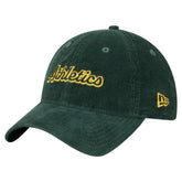 Athletics Women's Corduroy 9TWENTY Adjustable Hat Green