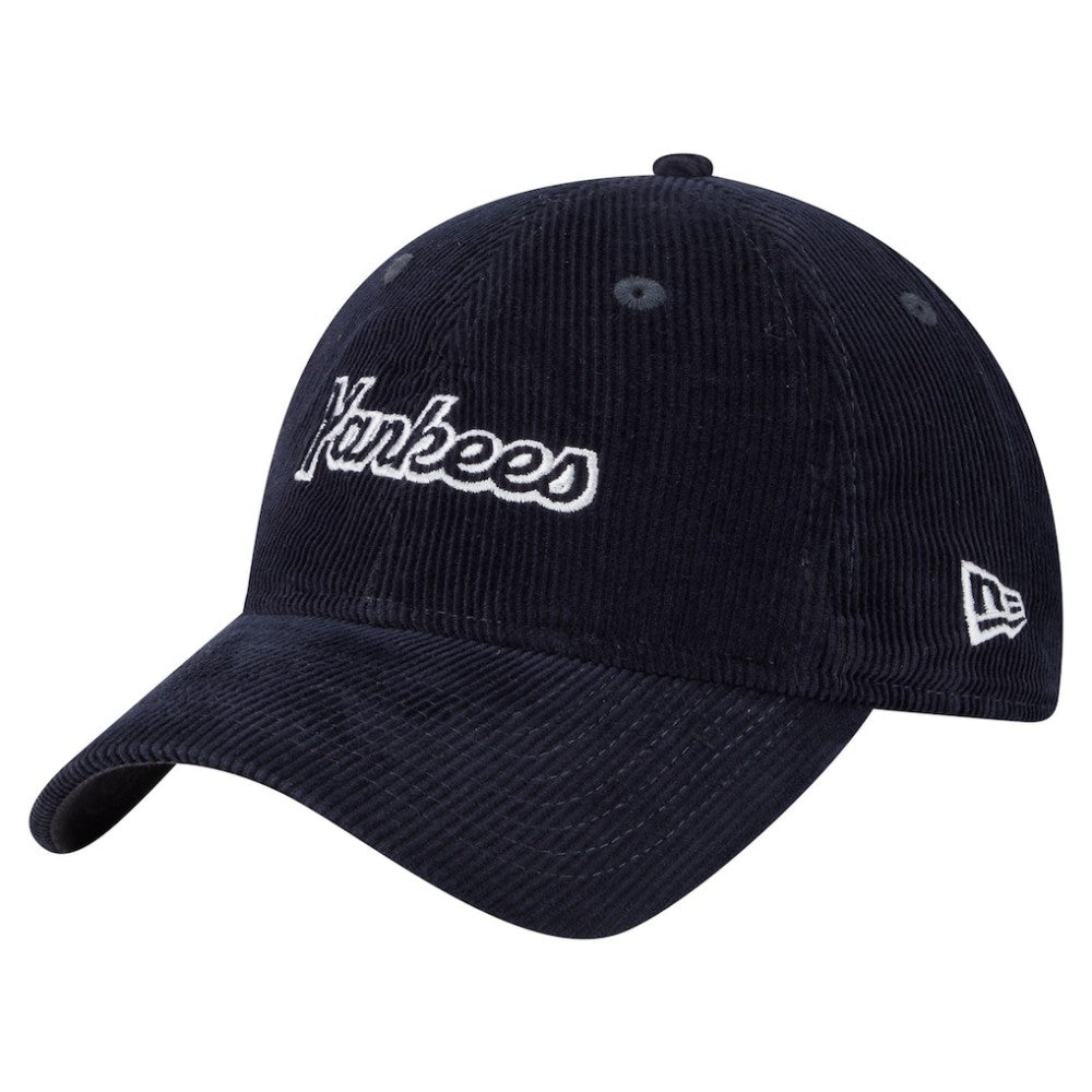 New York Yankees Women's Corduroy 9TWENTY Adjustable Hat Navy