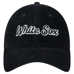 Chicago White Sox Women's Corduroy 9TWENTY Adjustable Hat Black