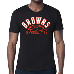 Cleveland Browns Starter Half Ball Logo T-Shirt - Black for sale