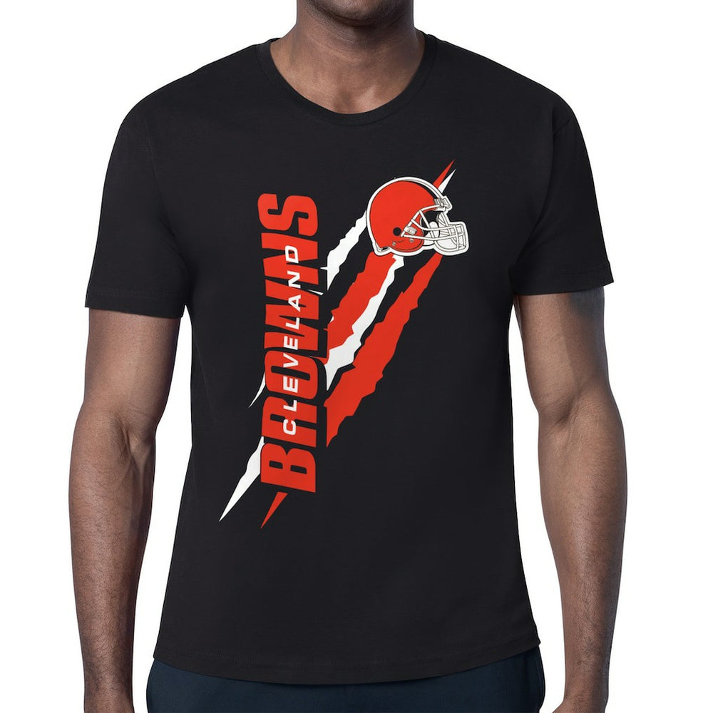 Cleveland Browns Starter Color Scratch T-Shirt - Black discount