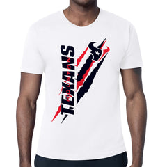 Houston Texans Starter Color Scratch T-Shirt - White on sale