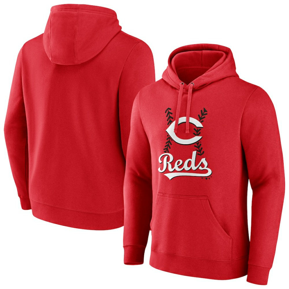 Cincinnati Reds Fastball Pullover Hoodie Red