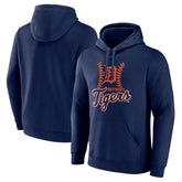 Detroit Tigers Fastball Pullover Hoodie Navy