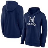 New York Yankees Women's Fastball Pullover Hoodie Navy