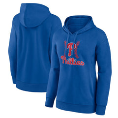 Philadelphia Phillies Women's Fastball Pullover Hoodie Royal
