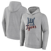 Detroit Tigers Fastball Pullover Hoodie Gray