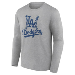 Los Angeles Dodgers Fastball Long Sleeve T-Shirt Gray
