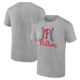 Philadelphia Phillies Fastball T-Shirt Heather Gray