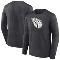 Cleveland Guardians Monochrome Long Sleeve T-Shirt Charcoal