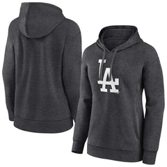 Los Angeles Dodgers Women's Monochrome Pullover Hoodie Charcoal