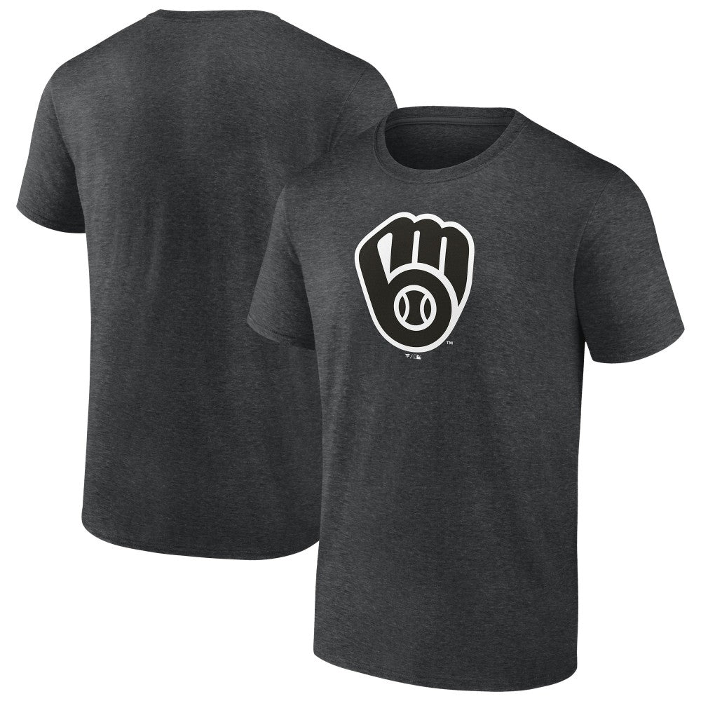 Milwaukee Brewers Monochrome T-Shirt Charcoal