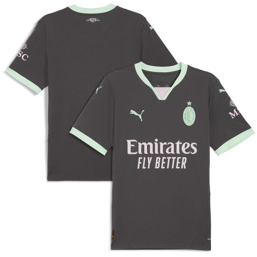 AC Milan 2024/25 Third Replica Jersey - Charcoal cheap