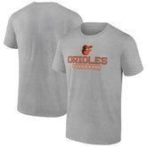 Baltimore Orioles Evanston Stencil T-Shirt Heather Gray