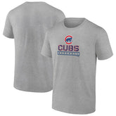 Chicago Cubs Evanston Stencil T-Shirt Heather Gray
