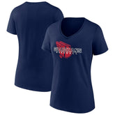 Cleveland Guardians Women's Stellar V-Neck T-Shirt Navy