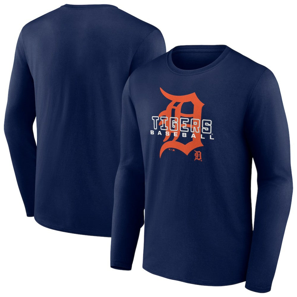 Detroit Tigers Stellar Long Sleeve T-Shirt Navy