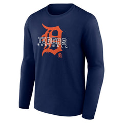 Detroit Tigers Stellar Long Sleeve T-Shirt Navy