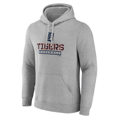 Detroit Tigers Evanston Stencil Pullover Hoodie Gray
