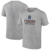 Detroit Tigers Evanston Stencil T-Shirt Heather Gray