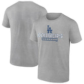 Los Angeles Dodgers Evanston Stencil T-Shirt Heather Gray