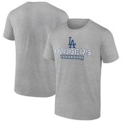 Los Angeles Dodgers Evanston Stencil T-Shirt Heather Gray
