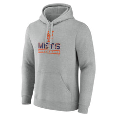 New York Mets Evanston Stencil Pullover Hoodie Gray
