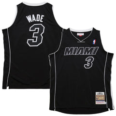 Dwyane Wade Miami Heat 2011/12 Hardwood Classics Authentic Jersey - Black outlet