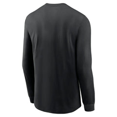 Arizona Diamondbacks Local Logo Swoosh Lockup Long Sleeve T-Shirt Black
