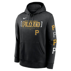 Pittsburgh Pirates Club Stack Pullover Hoodie Black