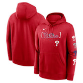 Philadelphia Phillies Club Stack Pullover Hoodie Red