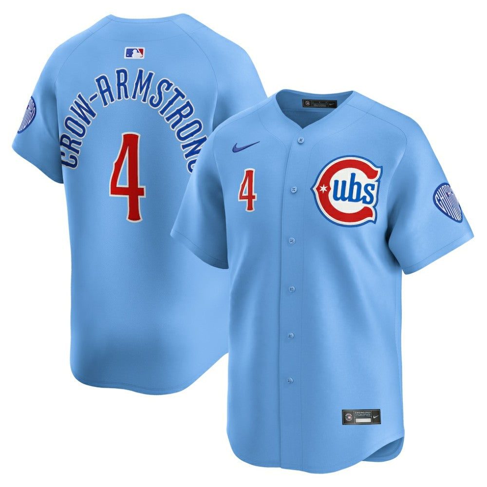 Pete Crow-Armstrong Chicago Cubs Alternate Limited Player Jersey Light Blue