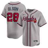 Matt Olson Atlanta Braves Road Limited Player Jersey Gray