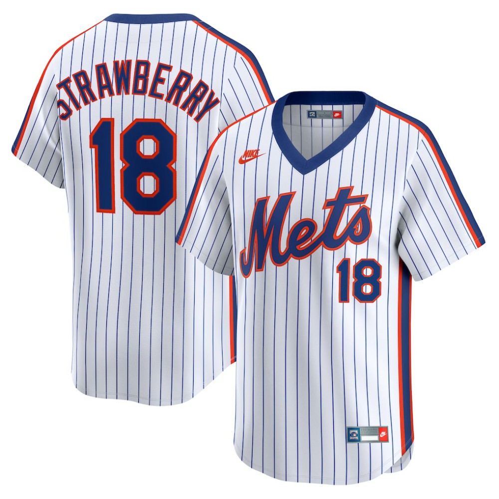 Darryl Strawberry New York Mets Throwback Cooperstown Collection Limited Jersey White