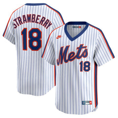 Darryl Strawberry New York Mets Throwback Cooperstown Collection Limited Jersey White