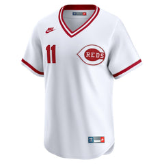 Barry Larkin Cincinnati Reds Throwback Cooperstown Collection Limited Jersey White