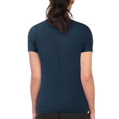 Minnesota Twins G-III 4Her by Carl Banks Women's Super-Slim Fit Lightweight Flowers Graphic T-Shirt Navy